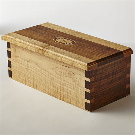 wooden decorative gift box walnut